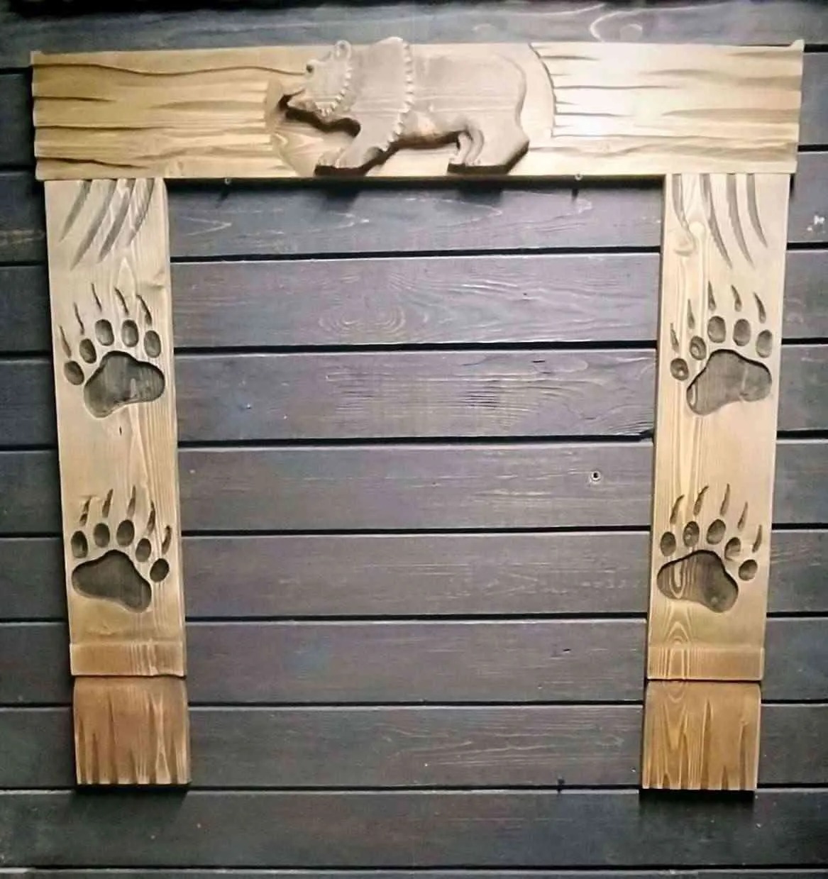 Резной наличник " Медведь" заказать Резной наличник " Медведь" заказать