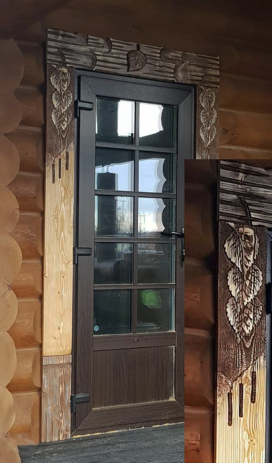 Резной наличник " Листья березы" заказать